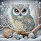 5D Special Shape Owl Diamond Art Painting Kits for Adults, Crystal Rhinestones Diamond Painting, Gem Diamond Dots Crafts for Beginners DIY, Home Wall Festival Decor Gift, 12x12inch